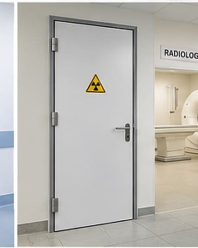 Ușă antiradiații placată cu plumb, imagine de prezentare
